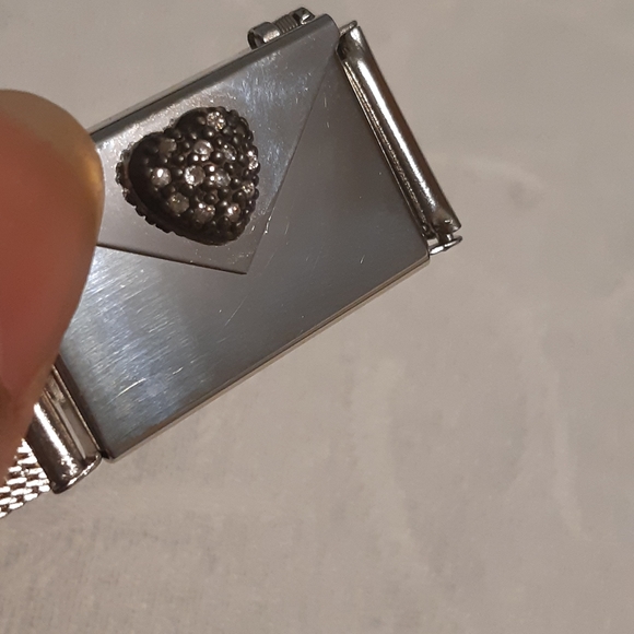 Vintage Message Envelop  Stainless Stee Bracelet 8.75" L, Has Message Inside, - Picture 11 of 15